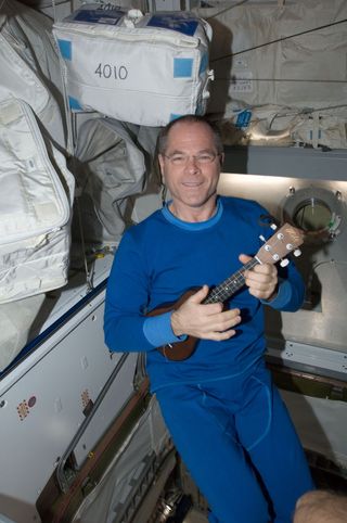 Kevin Ford and Ukelele Aboard the ISS