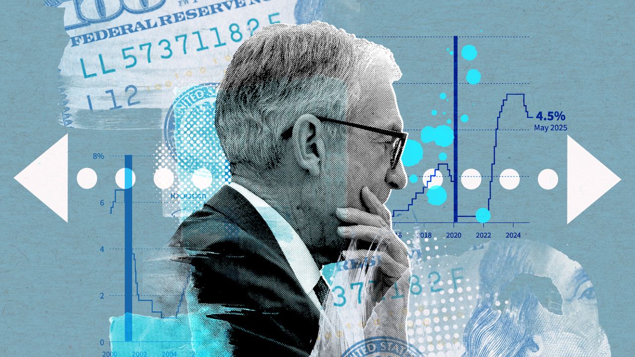 Illustration depicting interest rates rising