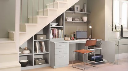 Under the stairs home office idea by Sharps