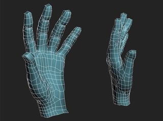 3ds max hand