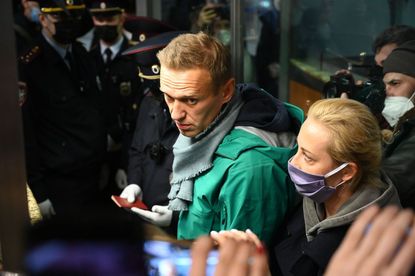 Alexey and Yulia Navalny.