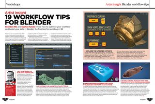 Blender tips in ImagineFX 190