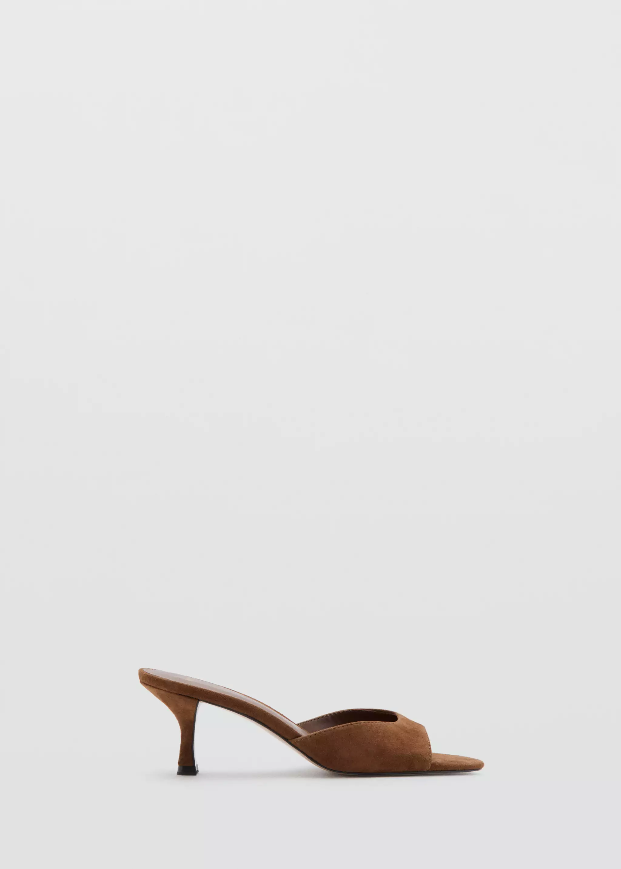 Suede Funnel-Heel Sandal - Women | Mango Usa