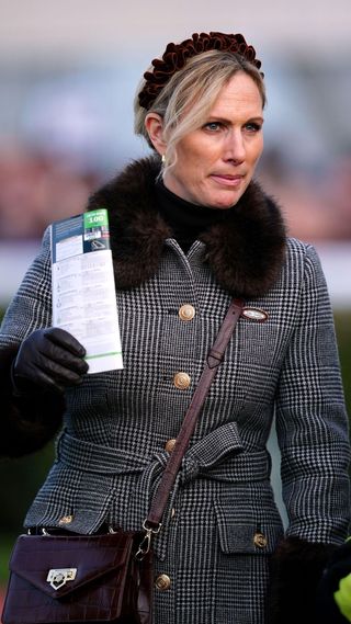 Zara Tindall during Festival Trials Day at Cheltenham Racecourse on Saturday January 25, 2025