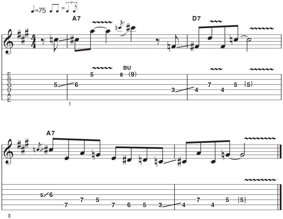 Blues Phrase Example