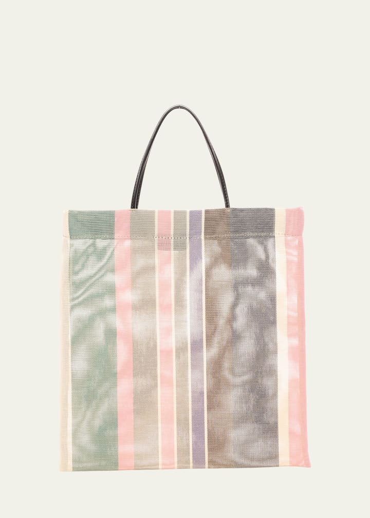 Barn Mini Tote Bag in Striped Mesh