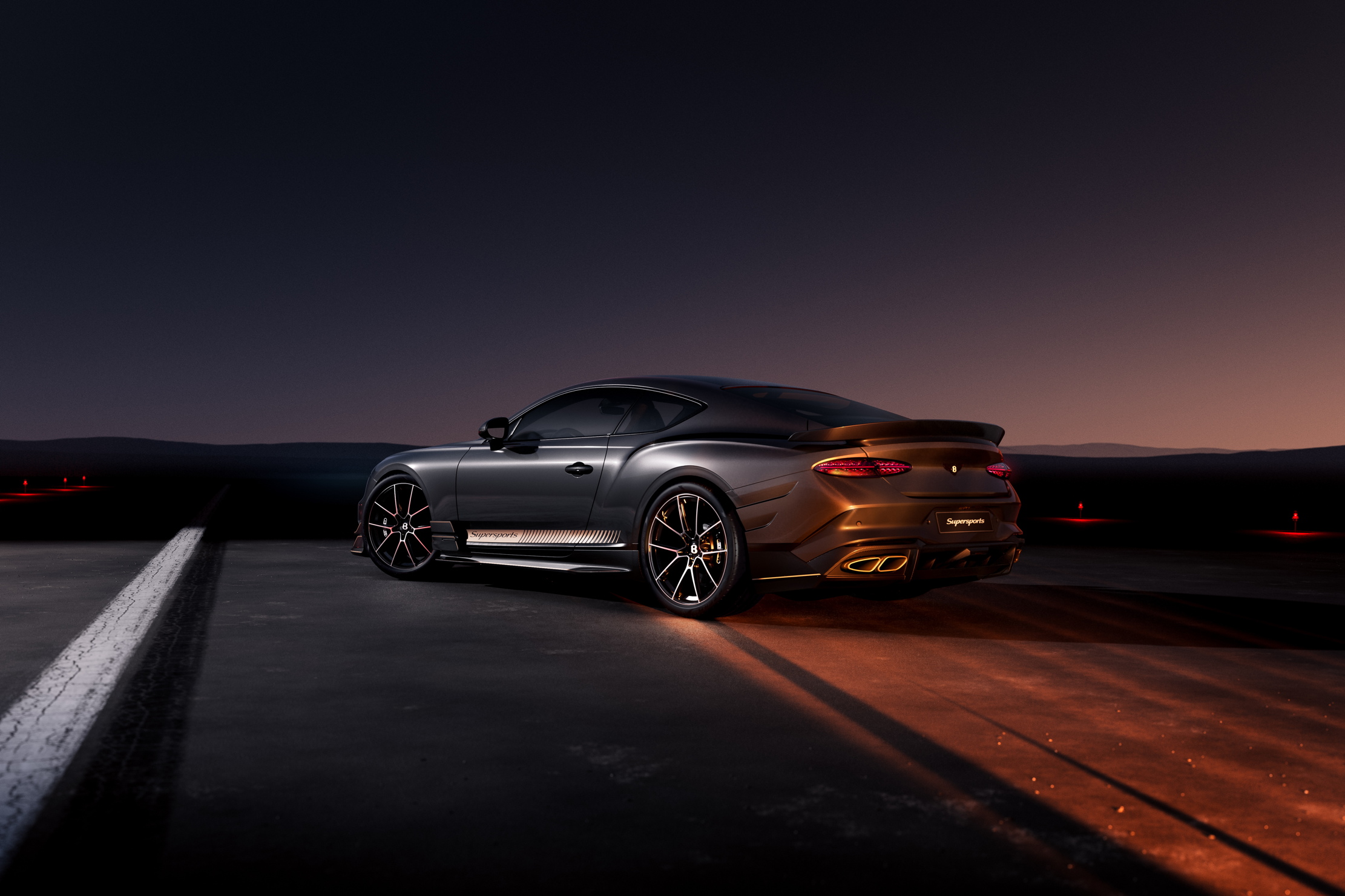 The new Bentley Supersports, looking gothic and cool