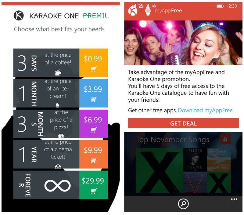 Get a free subscription to Karaoke One with today's myAppFree Deal ...