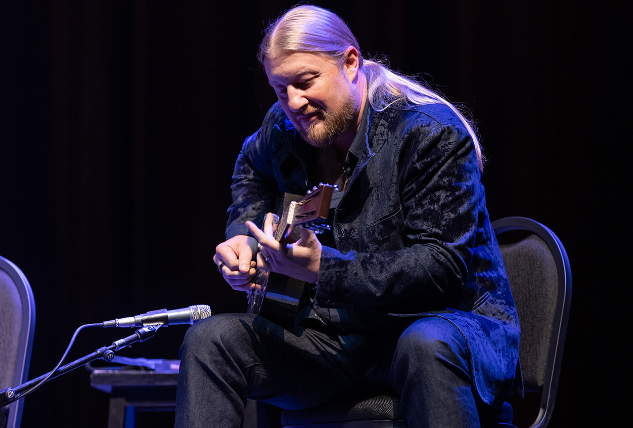 Derek Trucks performs at SF Masonic Auditorium on December 05, 2025 in San Francisco, California. (Photo by Miikka Skaffari/Getty Images)