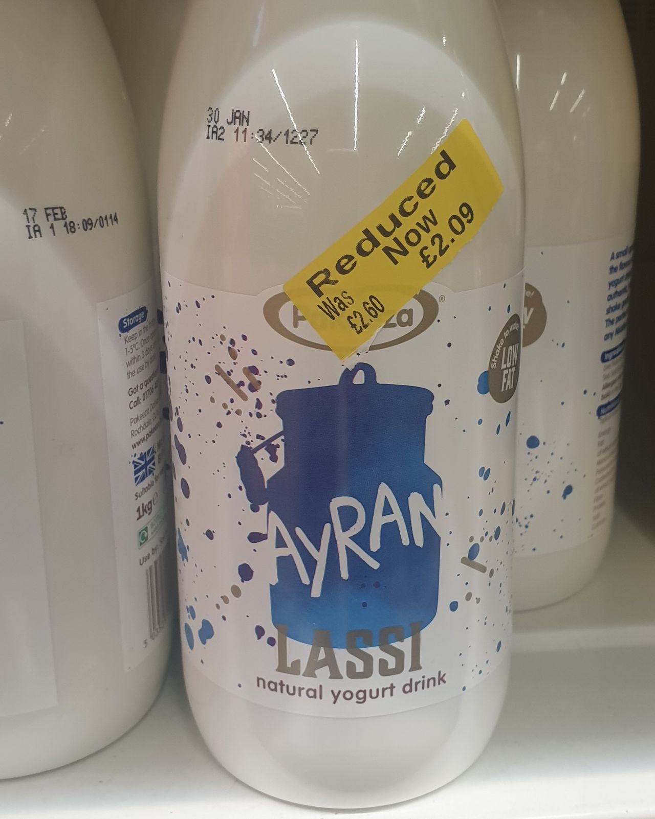 Reduced Ayran Lassi Natural Yoghurt Drink from Sainsbury's.