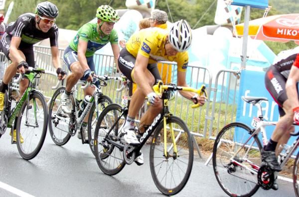 Thor Hushovd (Garmin-Cervelo) put in a fine display to retain the golden tunic.