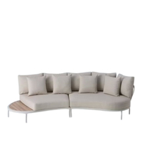 John Lewis Lozenge 4-Seater Modular Curved Garden Sofa