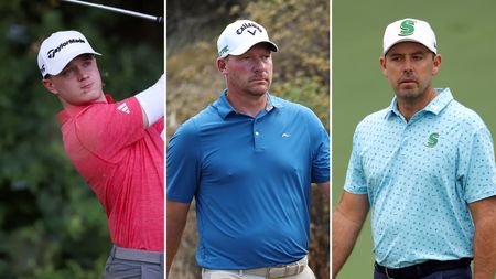 Jayden Schaper (left), Shaun Norris (centre), and Charl Schwartzel (right)