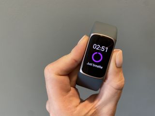The Fitbit Charge 5 stress sensor