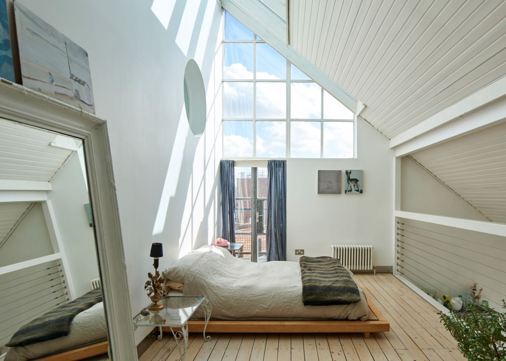 Penthouse apartment in factory building in east London