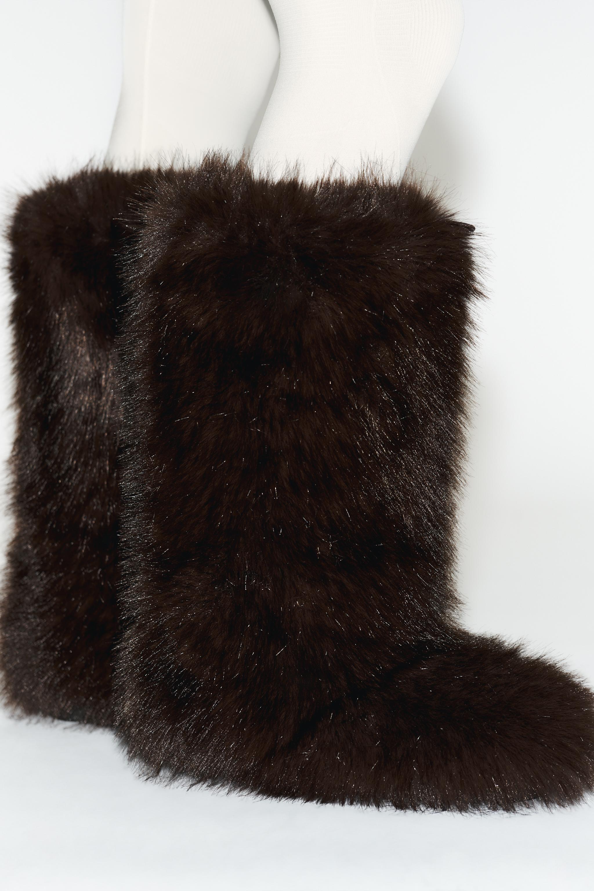 Faux Fur Boots Ski Collection