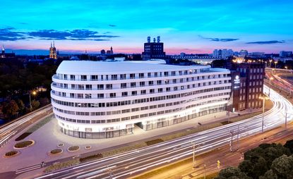 Exterior of the Double Tree by Hilton in Wroclaw, Poland