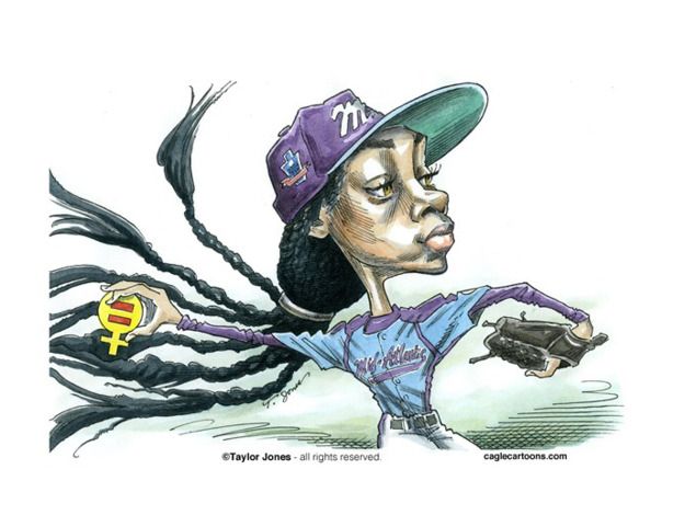 Editorial cartoon sports Mo&amp;#039;ne Davis