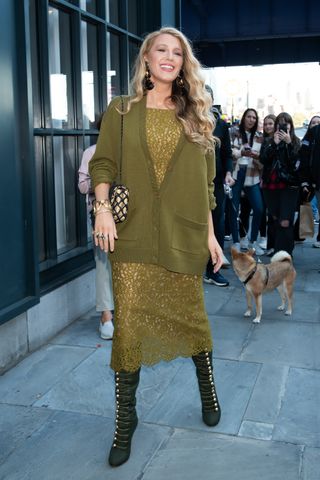 Blake Lively is seen arriving at the NY Food and Wine Festival on October 18, 2024 in New York, New York.