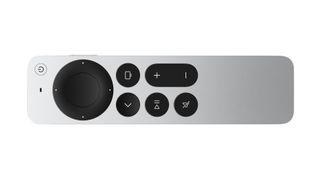 Apple TV 4K remote control against white background