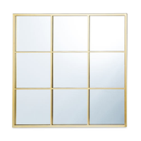 Kirkton House Gold Grid Mirror, £49.99 | Aldi