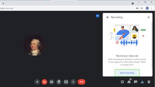How to record a Google Meet call