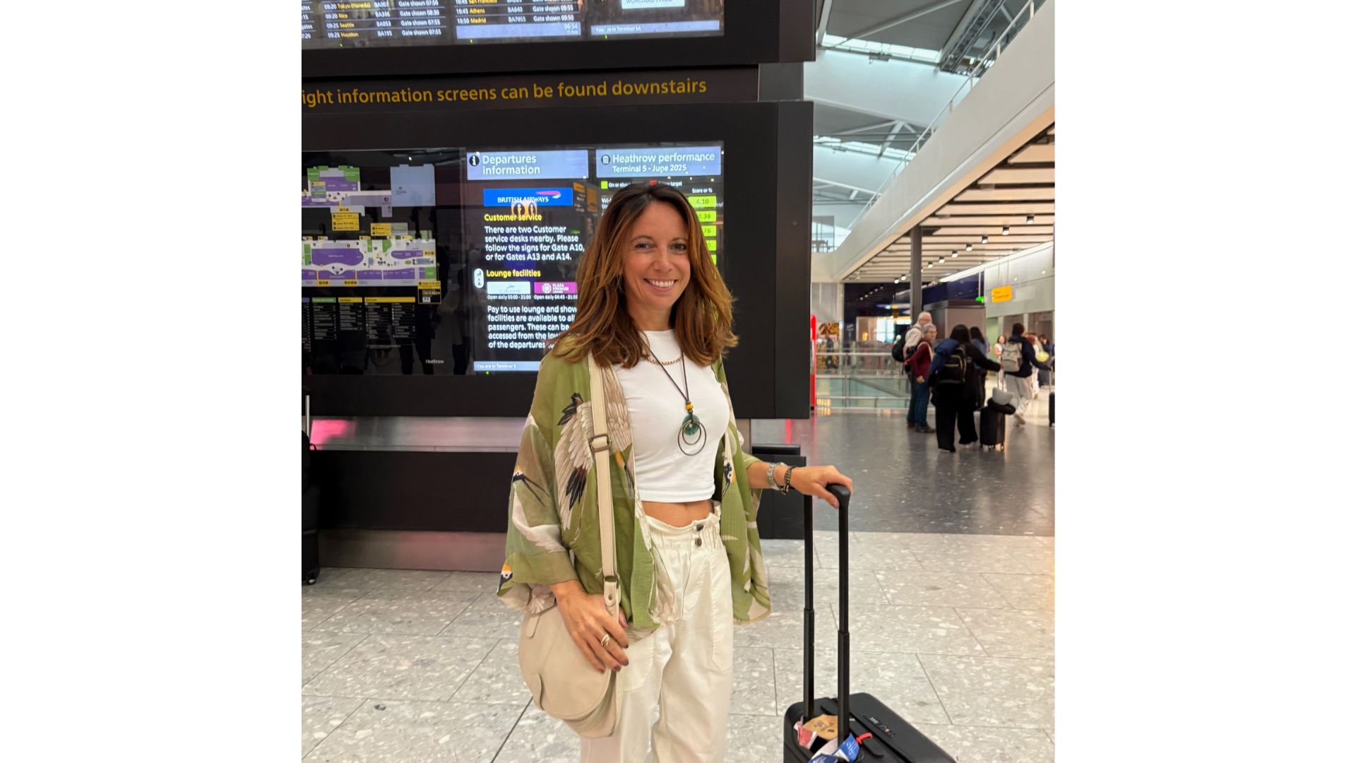 Ellie Fennell travelling for work