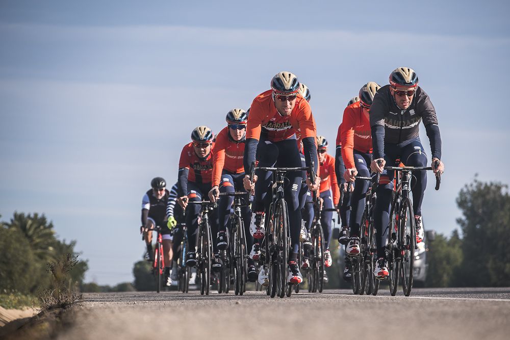 Bahrain-Merida riders train in Catalunya