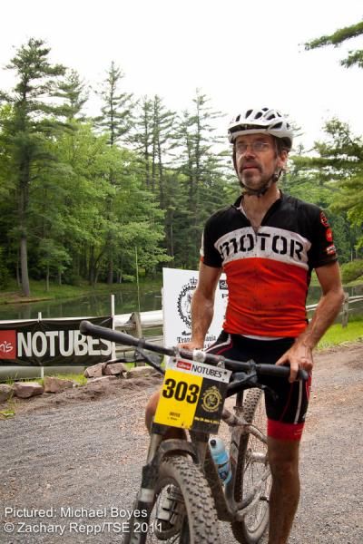 Michael Boyes of the CO/VA Connection Epic Team satisfied with making it through a long hard day at the Trans_Sylvania Epic