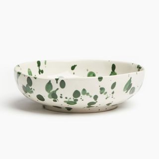 Green splatter bowls