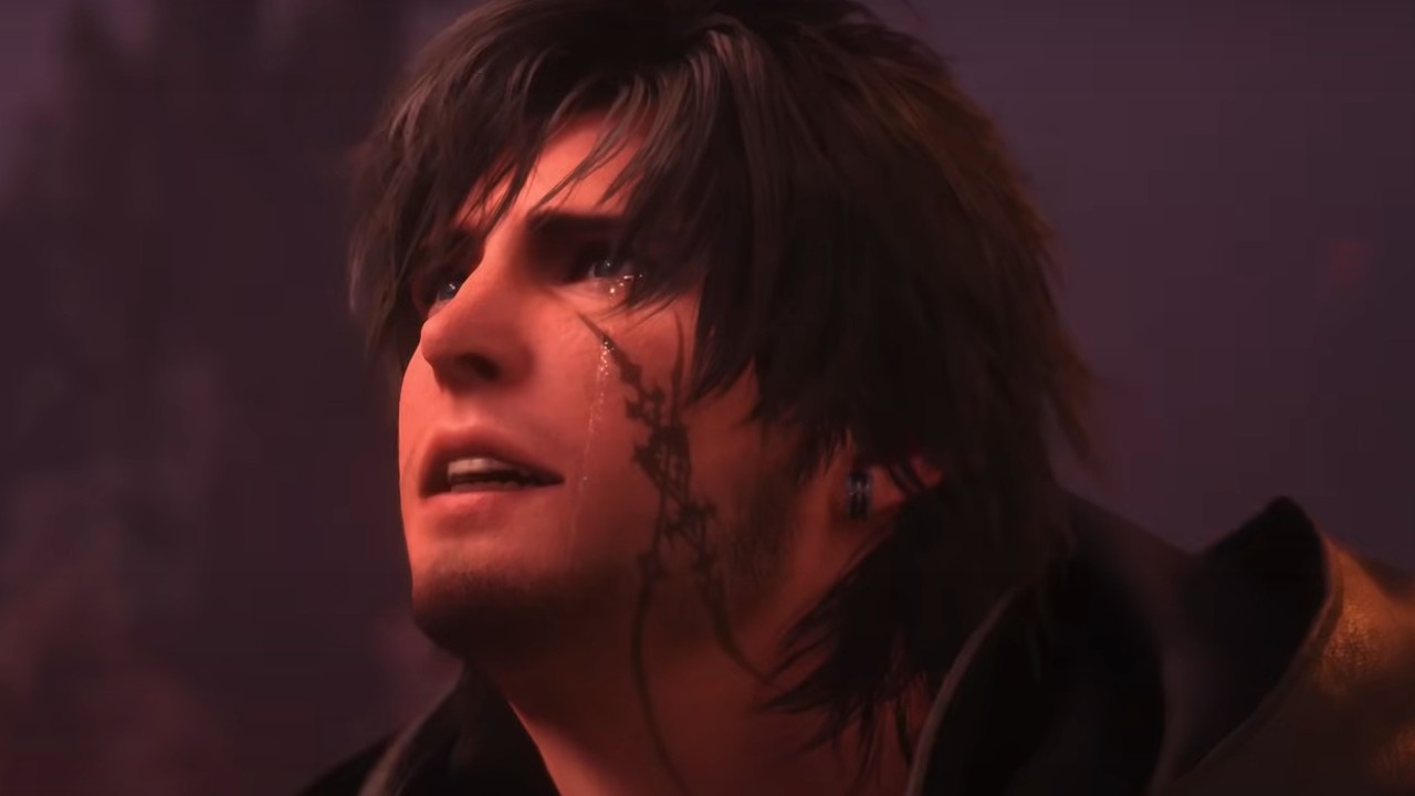Clive from Final Fantasy XVI with tears in his eyes
