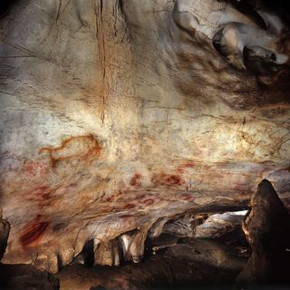 The Panel of Hands at El Castillo cave.