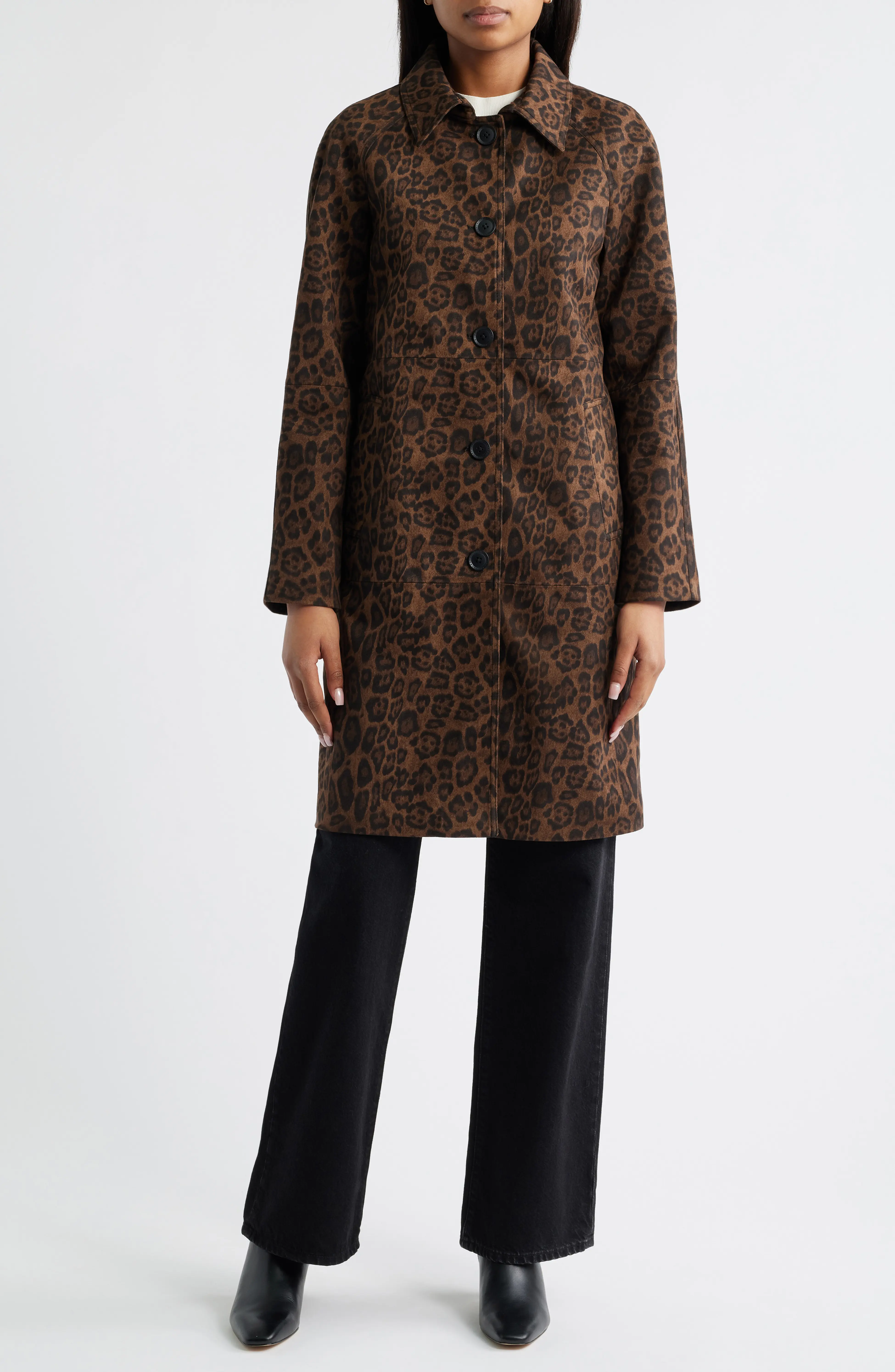 BCBGMAXAZRIA, Paneled Faux Suede Coat