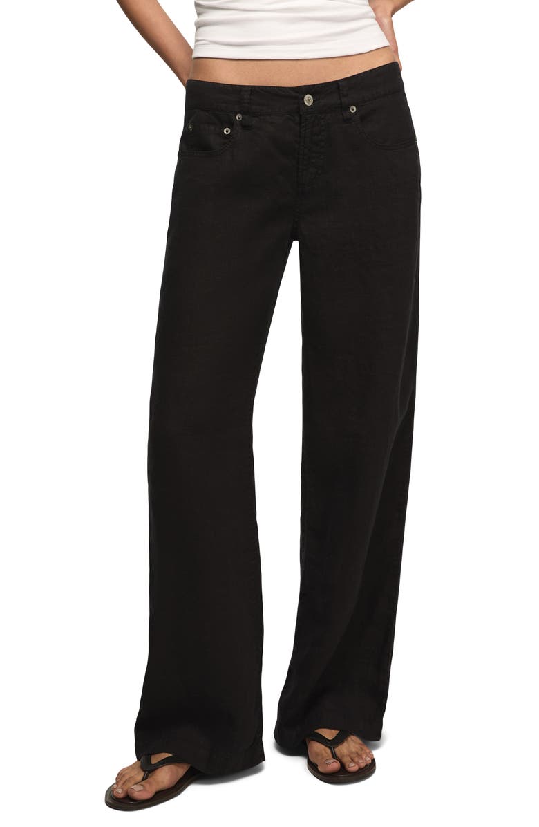 Baggy Wide Leg Linen Pants