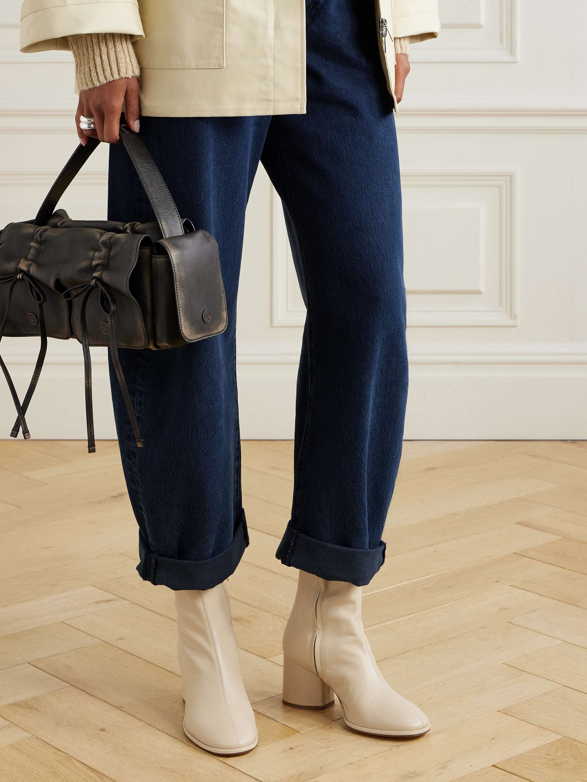 Ayla Leather Ankle Boots