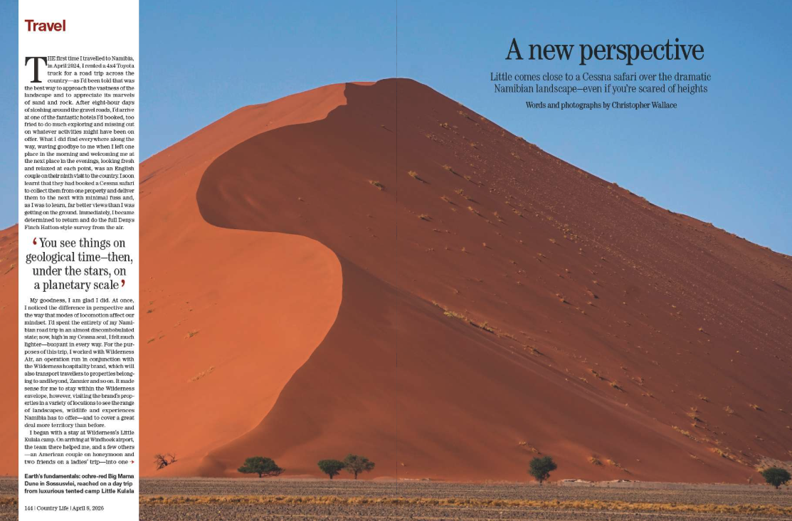 Spreads from the April 8 issue of Country Life