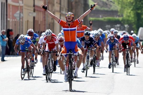 A happy race winner Van Poppel.