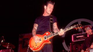 Mike Ness of Social Distortion onstage in 1991