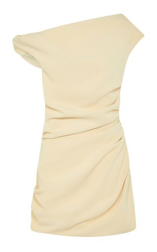 Remmy Ruched Crepe Mini Dress