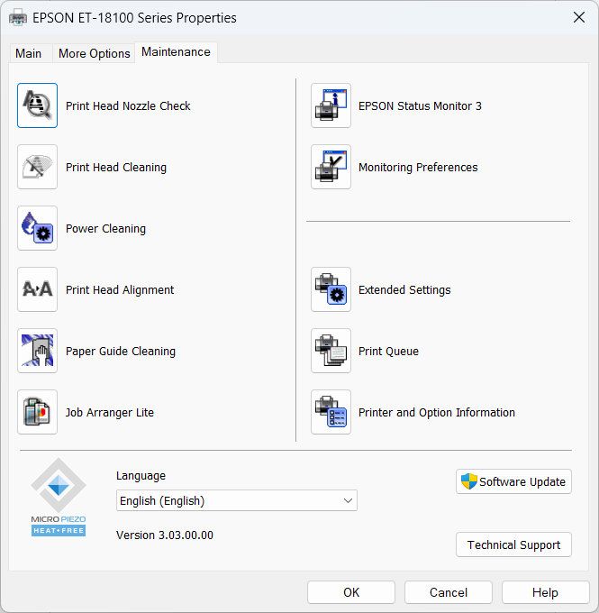 Epson EcoTank ET-18100 A3+ photo printer