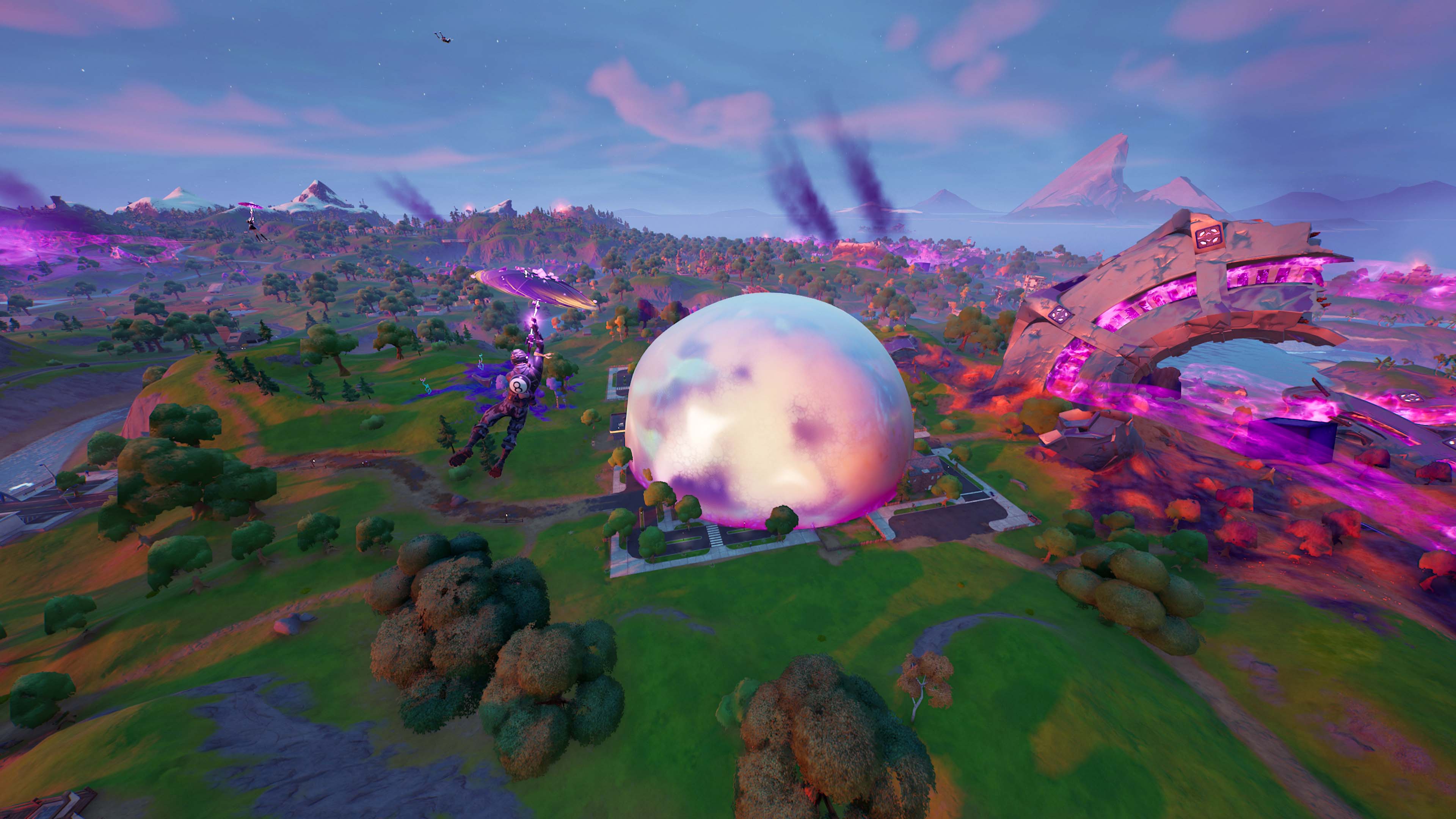 Fortnite chapter 2 season 8 sideways zone dome