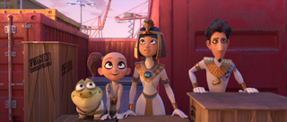 Thut, Princess Nefer, Sekhem and Croc, in the new animated adventure “MUMMIES” from Warner Bros. Pictures