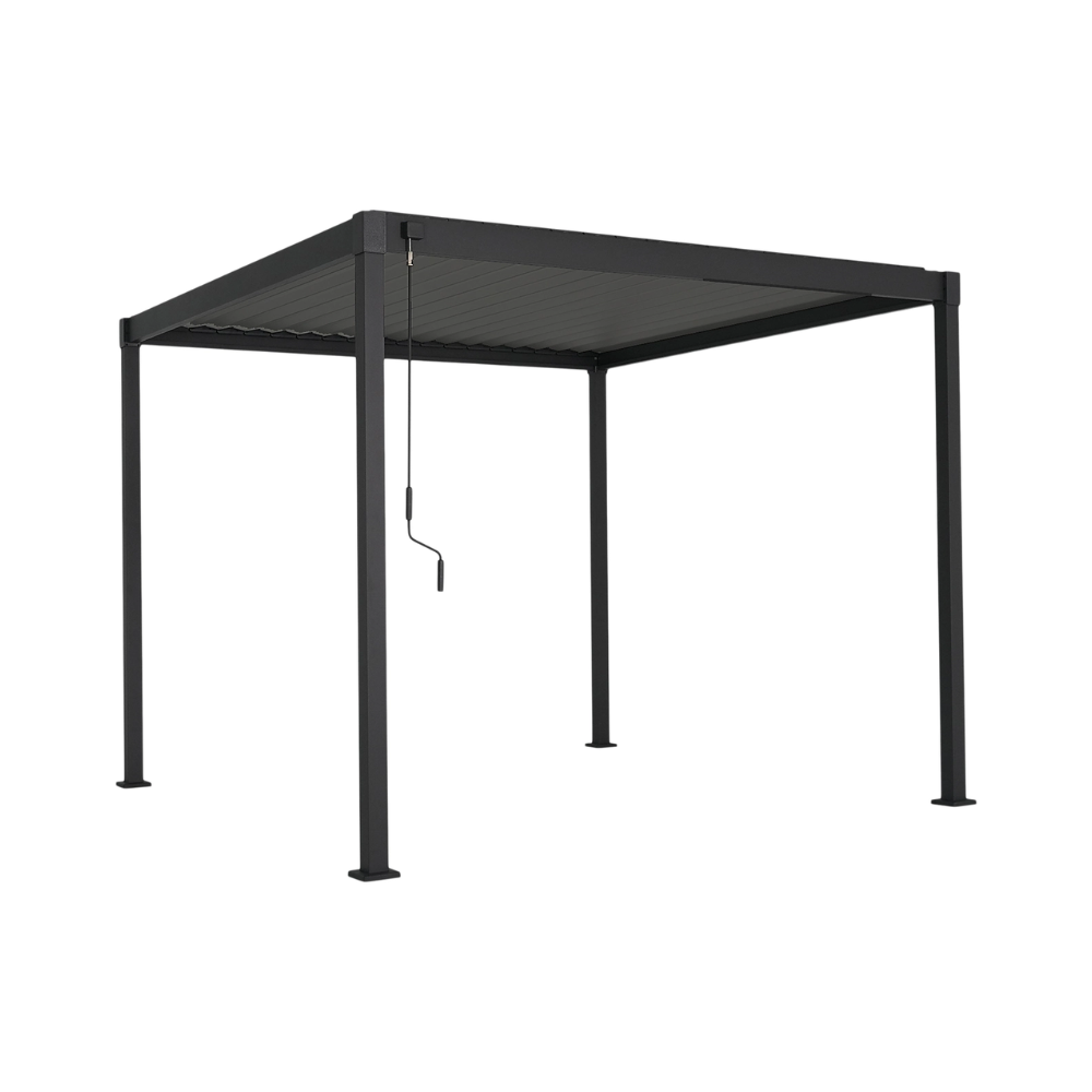 Black square pergola