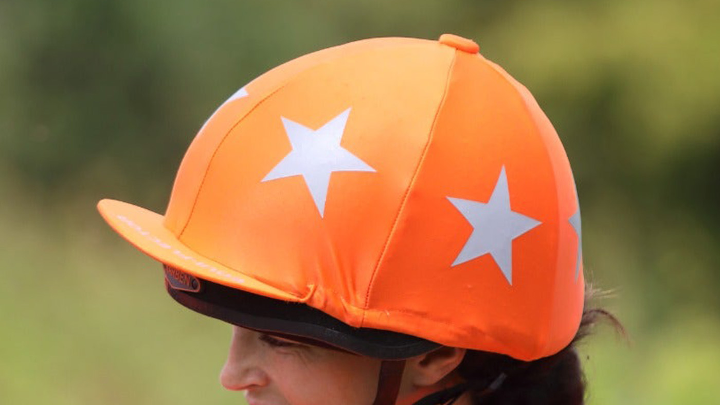 Shires Equi-Flector hat cover hi viz for horse riders