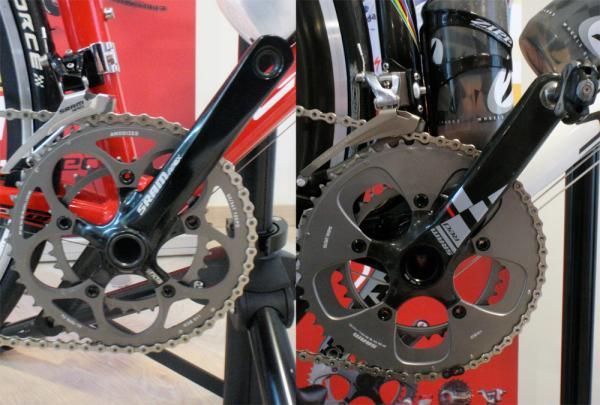 Materials aside, SRAM say the aesthetics of the Apex cranks were designed to give customers the 'racers' appearance without the bigger price tag.