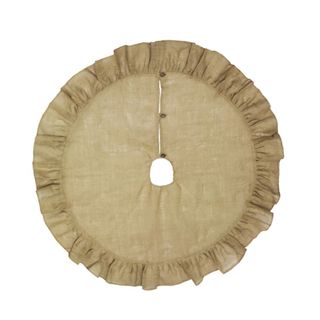 Sloane Solid Color Burlap Tree Skirt