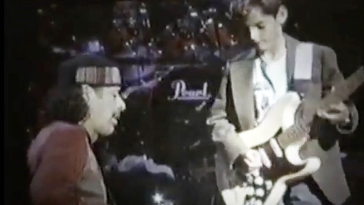 Carlos Santana and a 9 year-old Julian Lage in 1997