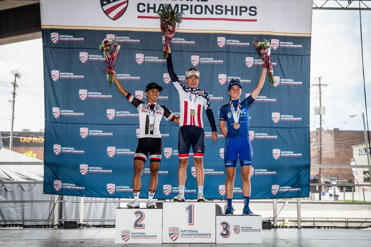 Todays top three for the road race