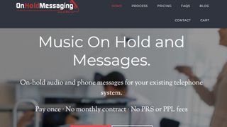 On Hold Messaging Direct website screenshot