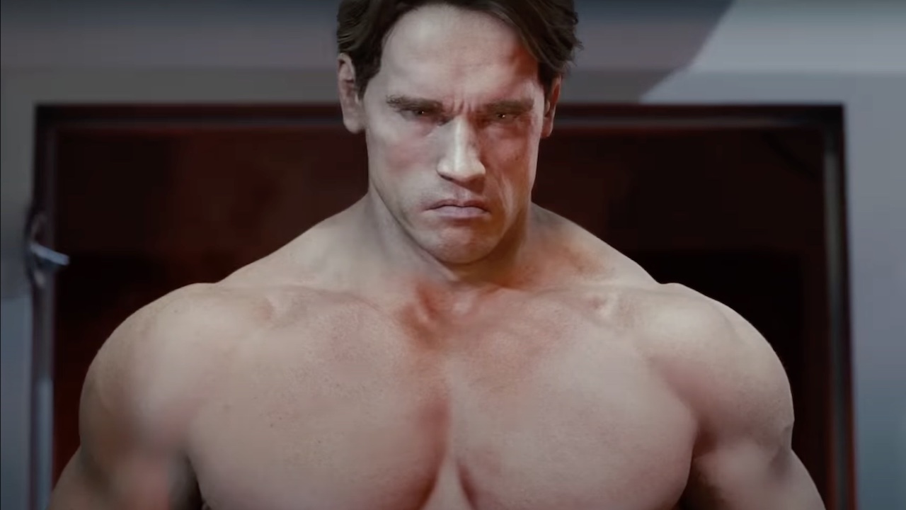 T-800 with Arnold Schwarzenegger's likeness in Terminator Salvation